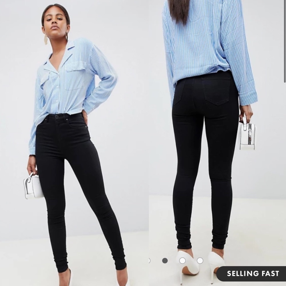 ASOS DESIGN Tall Sculpt me high waisted jeans 28